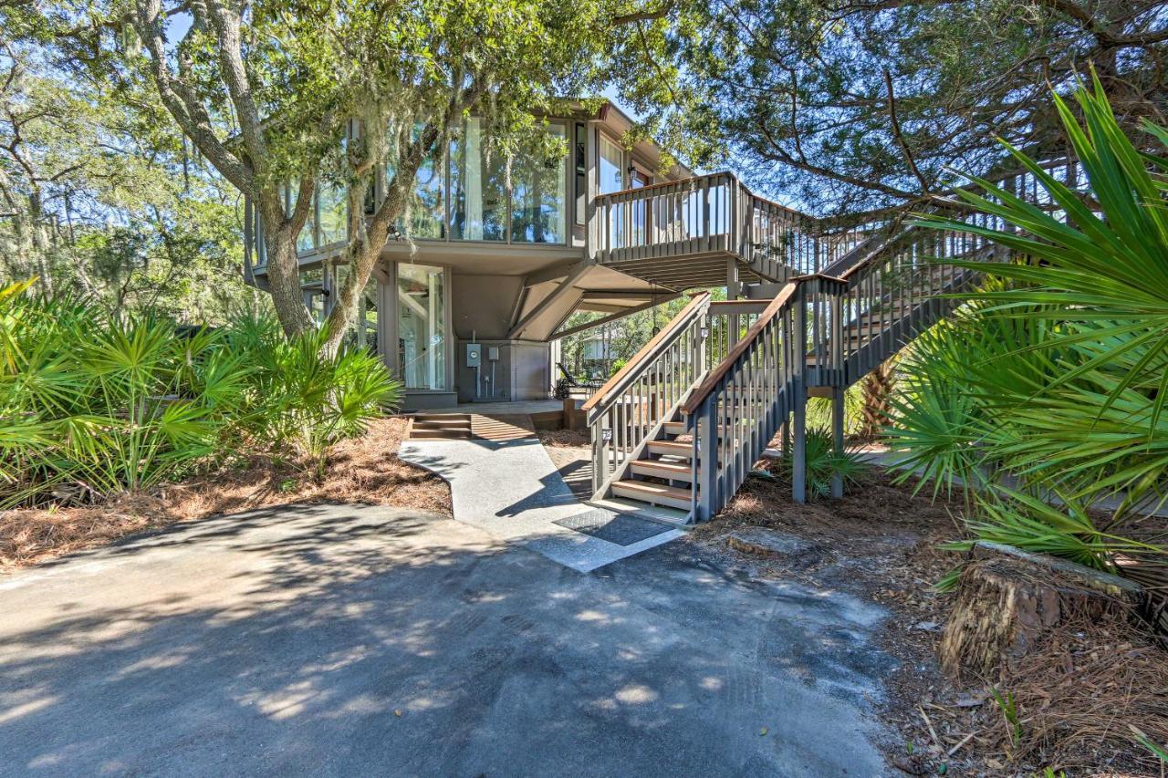 힐튼 헤드 아일랜드 Airy Treehouse With Bikes Walk To Harbour Town! 빌라 외부 사진