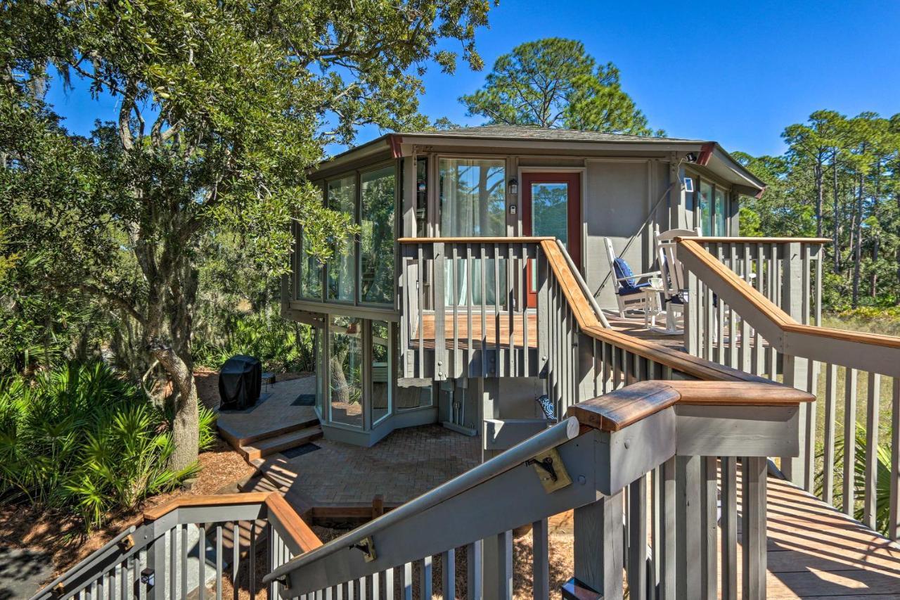 힐튼 헤드 아일랜드 Airy Treehouse With Bikes Walk To Harbour Town! 빌라 외부 사진